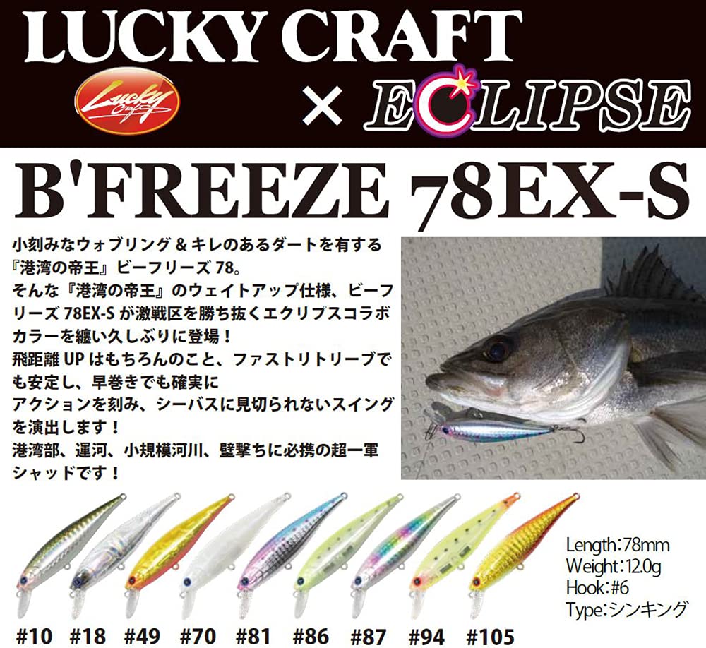 Amazon | エクリプス(Eclipse) ラッキークラフト×エクリプスコラボ